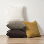 Topfinel 4 Packs Rust Boho Decorative Throw Pillow Covers 16x16 Inch for Living Room Couch Bed, Western Rustic Modern Home Decor, Soft Corduroy Small Bulge Accent Square Cushion Case 40x40 cm
