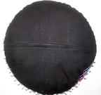 CRAFT KALA Large Round Bohemian Floor Pillow Pouf Cover Mandala Meditation Room Pillow Cover for Adults Boho Seating Poufs Cushion Cover for Kids Playroom 32" Round Multi Ombre