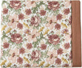 Little Jump Boho Vintage Floral Muslin Blanket Baby Quilt - Silky Soft and Breathable Crib Blanket for Daycare - Large 47" x 47" - 2 Layers Toddler Summer Blankets for Girls (Vintage Floral-2)