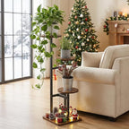 3 Tier Plant Stand Indoor, Tiered Plant Stands for Indoor Plants Multiple, Corner Flower Stand for Living Room, Multi-Layer Vintage Design Plant Shelf