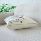 vctops Floral Embroidered Pillow Covers 18x18 Inch Spring Summer Cotton Tufted Throw Pillow Cover Outdoor Garden Cushion Case for Sofa, Bed, Living Room (Flower C,18"x18")