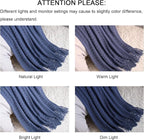 lifein Fall Throw Blanket for Couch - Soft Boho Knitted Farmhouse Bed Throws,Cozy Small Lightweight Blankets&Throws with Tassels for Autumn,Woman,Man,Home Decor,Bed,Chair,Sofa,Room,Gift(Blue,50*60")