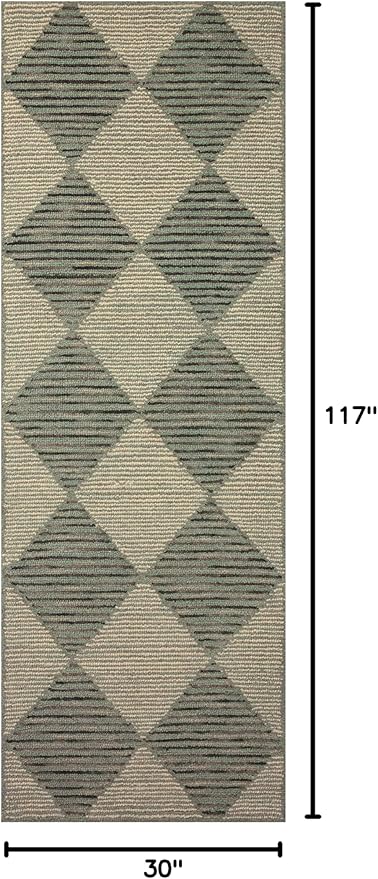 Loloi Chris Loves Julia Francis Collection FRA-01 Spa/Granite 2'-6" x 9'-9" Runner Rug