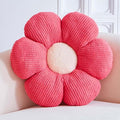 Flower Pillow, Peach Pink Flower Decorative Throw Pillows for Bed Couch, Cute Flower Shaped Plush Aesthetic Pillow, Soft 19.6" Daisy Pillow Floor Pillow Seat Cushion