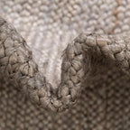 Unique Loom Braided Jute Collection Area Rug - Dhaka (8' x 10' Oval, Gray)
