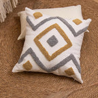 lifein 18x18 Pillow Covers-Throw Pillow Cover Tufted Boho Jacquard Pillow Covers Farmhouse Decorative Pillow Cover Pillow Cases for Gift Couch Sofa Bed Chair Living Room Home Decor