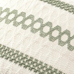 MIULEE Set of 2 Sage Green Boho Decorative Pillow Covers 24x24 Inch Farmhouse Rustic Couch Throw Pillows Modern Summer Cotton Cushion Covers Retro Cute Macrame Woven Spring Decor for Bed Sofa Chair