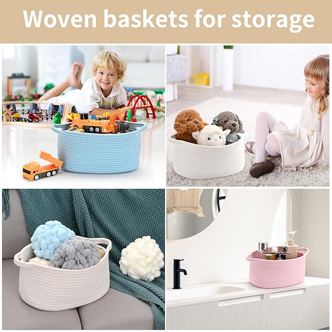 Woven Burr Basket with Handles – Perfect for Valentine's Day, Birthdays & Special Occasions, Black Decorative Storage Container for Gifts, Toys, or Essentials