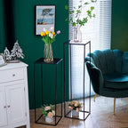 Black Plant Stand Indoor: 31.5” Tall Pedestal Stand for Wedding Centerpieces Party Event Center Pieces Decoration for Table Home Decor 2 PCS
