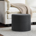 Bezseller Soft Boucle Pouf Ottoman, Comfortable Foot Rest, Full Foam Filling Footstool for Living Room, Bedroom, Lightweight Comfort and Charm Floor Poof Seating Perfect to Rest Your Feet, Grey-2