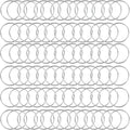 80Pcs Macrame Hoops Ring, BetterJonny 2 Inch Metal Craft Rings Hoops Silver Dream Catcher Rings Wreath Hoop Rings for Home Decorations DIY Crafts and Wall Hanging Crafts