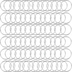 80Pcs Macrame Hoops Ring, BetterJonny 2 Inch Metal Craft Rings Hoops Silver Dream Catcher Rings Wreath Hoop Rings for Home Decorations DIY Crafts and Wall Hanging Crafts