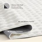 Bedsure 3x5 Fluffy Area Rugs for Living Room, Machine Washable Rugs, Non-Slip Backing, Non-Shedding, Pet Friendly Throw Rug for Bedroom Dining Room, Coconut White