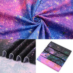 Miytal Blacklight Starry Sky Tapestry, Fantasy Forest Space Galaxy Night Nature Scenery Wall Hanging Tapestry, Aesthetic Landscape Wall Art Tapestries for Bedroom, Living Room - 59.1" x 80"