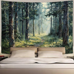 Forest Tapestry Home Decor Nature Landscape Tapestry Magic Tree Woodland Scenery Tapestries Wall Hanging for Bedroom Living Room Aesthetic Decoration 40 x 30 Inch