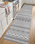 LUMI Anti Fatigue Kitchen Cushioned Mat for Floor, Padded Waterproof Runner for Standing, Stain Resistant Comfort Rugs for Home, Sink, Laundry, 24x87