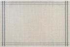 Easy Jute Rugs 2x3 Bordered Bone Color Living Room Indoor Outdoor Door Mat for Patio and Kitchen Rug High Traffic Washable Easy to Clean Solid Boho Woven Design Outside Carpet (2 x 3)