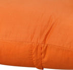 Thmyo 4-Pack 100% Cotton Comfortable Solid Decorative Throw Pillow Cases Square Cushion Cover Pillowcases Sublimation Blank Pillow Cover Halloween DIY Throw Pillowcase(16x16inch/40x40cm,Orange)