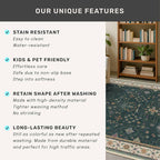 Dark Green Oushak 3x6 Kitchen Rug - Modern Vintage Boho Floral Moody, Washable Low Pile Non-Slip Area Rugs for Large Entryway, Door Mat Indoor Entrance, Kitchen, Bedroom Beside Bed