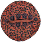 Indian Mandala Cotton Floor Pillow Living Room Decor Throw Round Seating Pouf Cover Decorative Cushion Yoga Hippie Puffe Sham Chair Couch 32 Inches