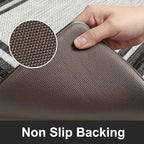 KIMODE Kitchen Rugs Cushioned Anti Fatigue Kitchen Mat Non-Skid Waterproof Kitchen Runner Rug Ergonomic Comfort Foam Standing Mat for Kitchen Decor,Floors,Office,Laundry,Black