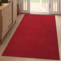 3x5 ft Area Rug Entryway Runner Rug Non Slip Washable, Boho Woven Kitchen Runner Rugs Door Mat Entry Rugs Carpet for Indoor Foyer Backdoor Hallway Floor Bedroom Living Room, Red