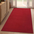 3x5 ft Area Rug Entryway Runner Rug Non Slip Washable, Boho Woven Kitchen Runner Rugs Door Mat Entry Rugs Carpet for Indoor Foyer Backdoor Hallway Floor Bedroom Living Room, Red
