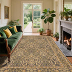 4x6 Area Rug for Bedroom Beside Rug, Laundry Room, Entryway, Kitchen, Washable Non-Slip Low Pile Ultra Soft Stain Resistant Carpet (Goldenrod)