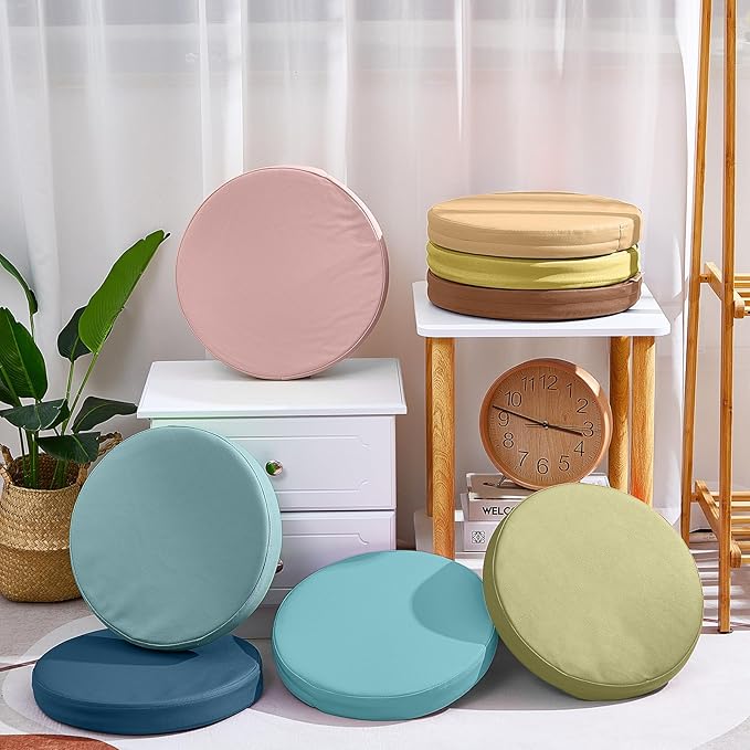 Juexica 8 Pcs Extra Thick Flexible Seating Floor Cushions Assorted Colored Floor Pillow Classroom Seat Cushions Soft Classroom Seating for Kids Learning Daycare School Chair(Advanced Color)