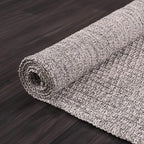 Easy Jute Rug 6x9 Indoor Outdoor Natural Rugs Solid Fiber Rug Woven Area Rug Boho Easy Clean Inside Carpet for Living Room Bedroom Dining Room Hallway or Outdoor Patio Porch (6 X 9 Silver)