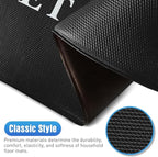 HappyTrends Kitchen Mat for Floor, 2PCS Cushioned Anti-Fatigue Kitchen Rugs, Waterproof Non-Slip Standing Mats and Rugs Set for Kitchen, Office, Laundry, Black, 17.3"×30"+17.3"×59"