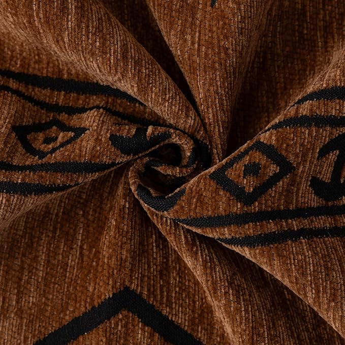 VClife Bohemian Couch Cover for Dog, Plush Thick Chenille Aztec Couch Cover for 2 Cushion Couch Sofa Pet Friendly Sofa Slipcover with Tassel 71"X118"