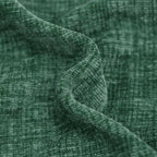 CaliTime Christmas Throw Pillow Covers Decorative 22 X 22 Inches Pack of 2 Cotton Thread Stitching Edges Solid Dyed Soft Chenille Cushion Cases for Couch Sofa Bed Living Room Farmhouse Dark Green