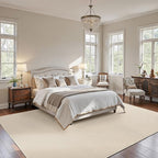 Washable Area Rug 4x6 Feet White Non Slip Living Room Kitchen Rugs Indoor Entryway Rug Floor Carpet for Dining Living Room Bedroom