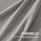 Couch Cover for Dogs, Boho Sofa Covers for 3 Cushion Couch, Chenille Sofa Slipcover for Pets Washable, L-Shape Sectional Couch Loveseat Cover Soft Throw Blankets with Tassels(91x134,Grey)