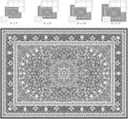 Lessymo 5x7 Area Rugs for Living Room - Machine Washable Area Rug, Super Soft Faux-Wool Area Rugs for Bedroom Kitchen, Boho Rug Vintage Floral Non-Slip Low Pile, Grey White