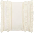 Safavieh Home Collection Grema Boho 16-inch White Fringe Decorative Accent Pillow PLS7142A-1616