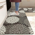 HEBE Anti Fatigue Kitchen Rug Sets 2 Piece Non Slip Kitchen Mats for Floor Cushioned Kitchen Rugs and Mats Waterproof Comfort Standing Mat Runner for Kitchen,Home Office,Sink,Laundry