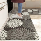 HEBE Anti Fatigue Kitchen Rug Sets 2 Piece Non Slip Kitchen Mats for Floor Cushioned Kitchen Rugs and Mats Waterproof Comfort Standing Mat Runner for Kitchen,Home Office,Sink,Laundry