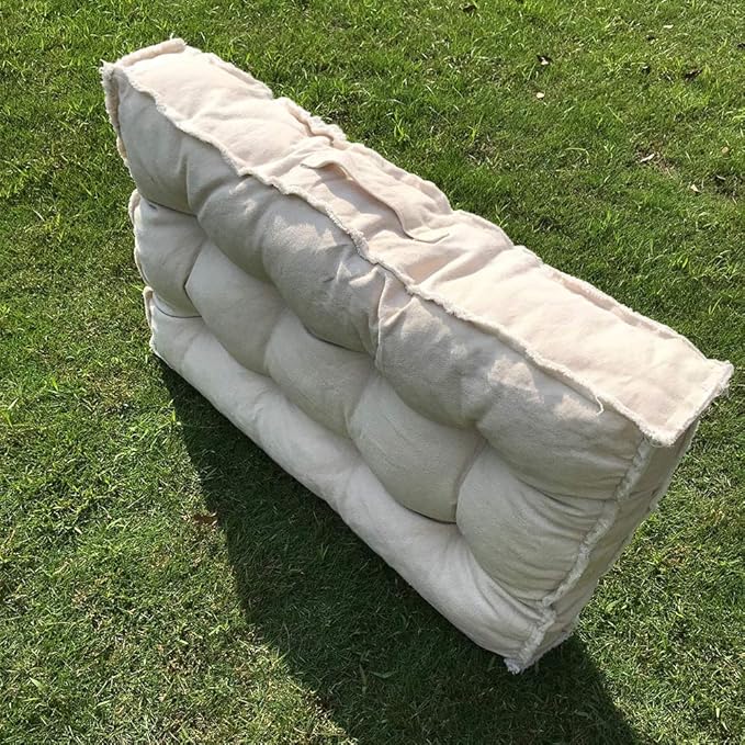 U-A Floor Cushions Sitting Pillow, Thick Meditation Pillow for Sitting on Floor，Solid Square Floor Pillow for Kids Reading Nook,Yoga Living Room Sofa Balcony Outdoor,31x22 Inch
