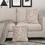 4th of July Floral Pillow Covers 24x24 Set of 2 Vintage Rustic Old Style Navy Blue Red Green Flower Print Decorative Outdoor Pillowcases Patriotic Throw Cushion Case Decor for Couch Sofa Bed