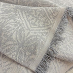 ROOMLIFE Gray Couch Cover Boho Sofa Covers for 3 Cushion Couch Washable, Furniture Protector Sofa Couch Cover for Dogs, Soft Breathable Sofa Slipcover, Couch Throw Blankets with Tassels 71''X118''