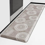 LuxStep Kitchen Mat Waterproof Kitchen Rugs for Floor Cushioned Anti-Fatigue Mat Non-Slip Standing Desk Mat Comfort Floor Mats for House Sink Office 17.3" x 60" Khaki