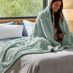 Bedsure GentleSoft Fleece King Size Blanket for Bed - Super Soft & Cozy, Fluffy Blankets for Women & Girls, Ideal for Sofa & Couch, Sage Green, 108x90 Inches