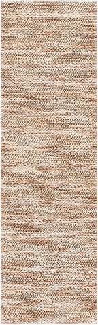 SAFAVIEH Natural Fiber Couture Collection Runner Rug - 2'3" x 8', Ivory & Natural, Handmade Jute, Ideal for Living Room, Hallway, Foyer, Bedroom (NFC101A-28)