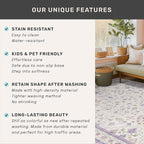 6x9 Lavender Rug for Bedroom, Kids Playroom, Non Slip Large Washable Living Room Area Rug, Low Pile Stain Resistant Foldable Boho Fairy Décor