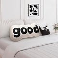 Johnear Headboard Pillow White Plush Reading Back Support for Bed Sitting Up Adult Daybed Sofa College Dorm Bed Headboard Backrest Cushion Bolster Throw Body Pillow Twin