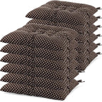 Geetery 12 Pcs Floor Pillows for Classroom Bulk Square Seating Cushions for Floor Chair School Kindergarten Reading Corner, 15.7'' Large Thick Meditation Cushions Yoga Nursery Daycare (Polka Dots)