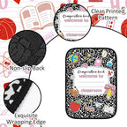 Tinideya 12 Pcs Kids Carpet Circle Seats for Class 16 Inch Round Classroom Rug Floor Cushions Soft First Day of School Educational Mat Non Slip Back to School Learning Playing Areas(Composition Book)