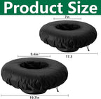 DECOHS 2 Pack Floating Planters for Ponds, 2 Sizes Woven Fabric Floating Pond Plant Baskets, Aquatic Plant Fish Barrier Floating Island for Garden Water Features and Aquascape Decoration
